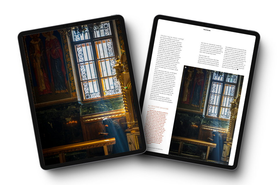 Foto in een klooster in Moldavië in het ZOOM-magazine